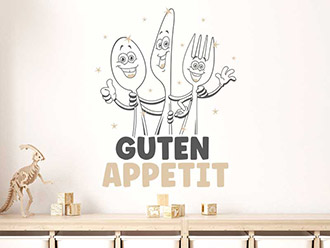 Wandtattoo Guten Appetit Kindergarten