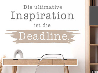 Wandtattoo Inspiration Deadline