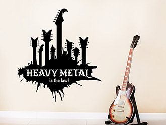 Wandtattoo Heavy Metal