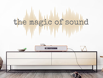 Wandtattoo The magic of sound