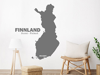 Wandtattoo Finnland