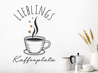 Wandtattoo Lieblings Kaffeeplatz