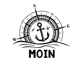 Wandtattoo Moin Kompass Motivansicht