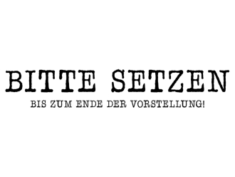 Wandtattoo Bitte setzen Motivansicht