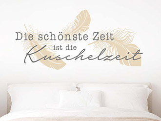 Wandtattoo Kuschelzeit