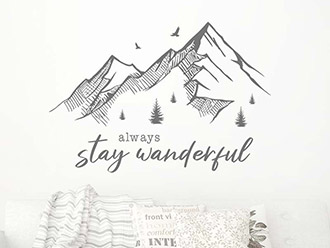 Wandtattoo Always stay wanderful