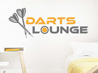 Wandtattoo Darts Lounge