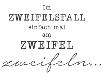 Wandtattoo Im Zweifelsfall Motivansicht