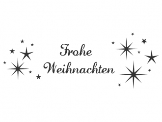 Wandtattoo Frohe Weihnachten Motivansicht