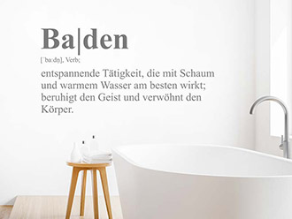 Wandtattoo Definition Baden