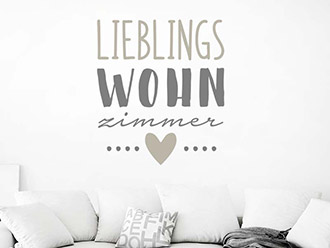 Wandtattoo Lieblings Wohnzimmer