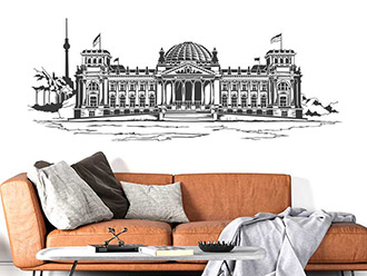 Wandtattoo Reichstag