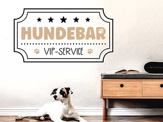 Wandtattoo Hundebar