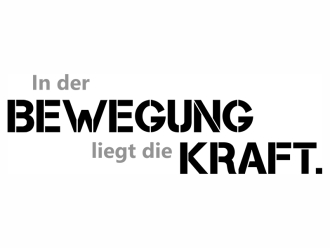 Wandtattoo In der Bewegung Motivansicht