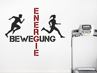 Wandtattoo Bewegung und Energie