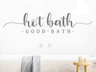 Wandtattoo Hot Bath