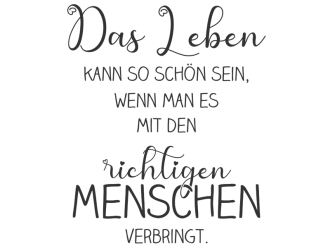 Wandtattoo Das Leben kann so schön sein Motivansicht