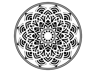 Wandtattoo Blütenkreis Motivansicht