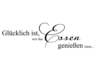 Wandtattoo Das Essen genießen Motivansicht