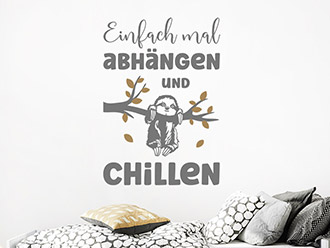 Wandtattoo Abhängen und Chillen