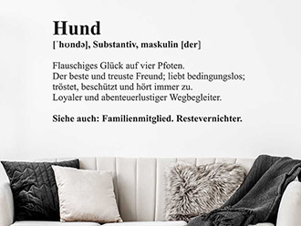 Wandtattoo Definition Hund