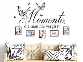 Wandtattoo Fotorahmen Momente die man nie vergisst