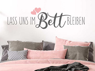 Wandtattoo Im Bett bleiben