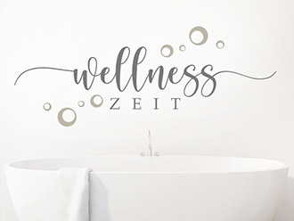 Wandtattoo Wellness Zeit mit Kreisen