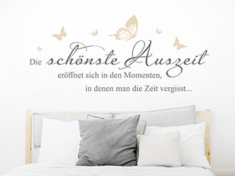 Wandtattoo Schönste Auszeit