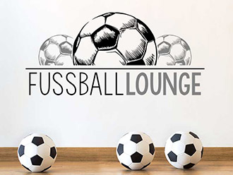 Wandtattoo Fussballlounge