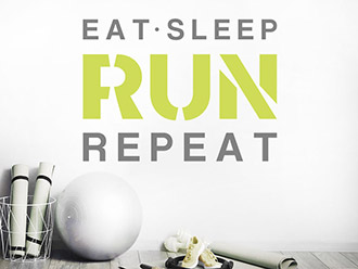 Wandtattoo Eat Sleep Run