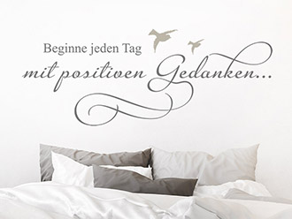 Wandtattoo Mit positiven Gedanken