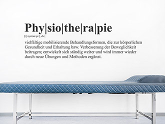 Wandtattoo Physiotherapie Definition