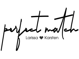 Wandtattoo Perfect match mit Wunschnamen Motivansicht