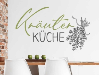 Wandtattoo Kräuterküche