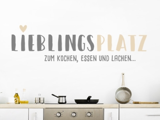 Wandtattoo Lieblingsplatz zum Kochen