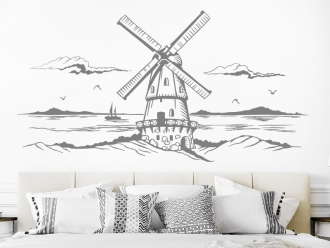 Wandtattoo Windmühle