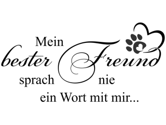 Wandtattoo Mein bester Freund Motivansicht