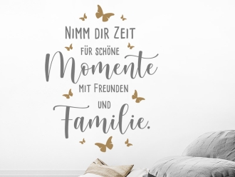 Wandtattoo Zeit für schöne Momente