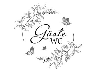 Wandtattoo Gäste WC Ornament Motivansicht