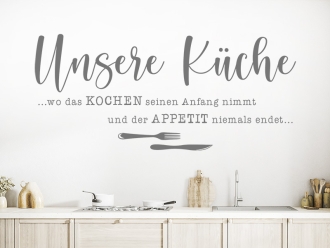 Wandtattoo Küche Kochen Appetit