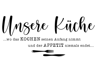 Wandtattoo Küche Kochen Appetit Motivansicht
