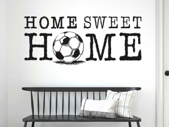 Wandtattoo Home Sweet Home Fußball