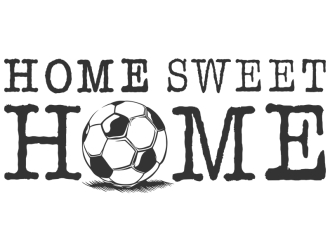 Wandtattoo Home Sweet Home Fußball Motivansicht
