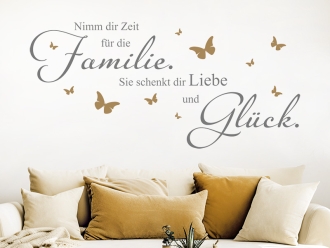 Wandtattoo Zeit für die Familie