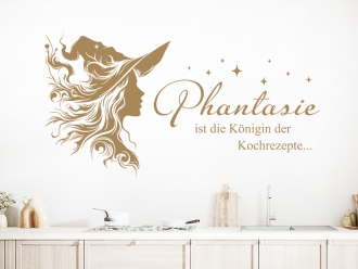 Wandtattoo Phantasie ist die Königin