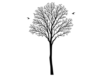Wandtattoo Eleganter Baum Motivansicht