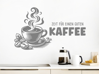 Wandtattoo Zeit für einen guten Kaffee