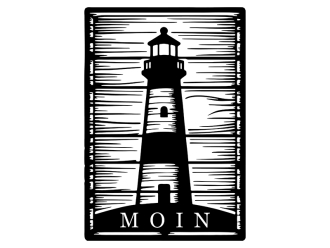 Wandtattoo Moin Leuchtturm Vintage Motivansicht