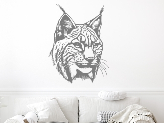 Wandtattoo Luchs